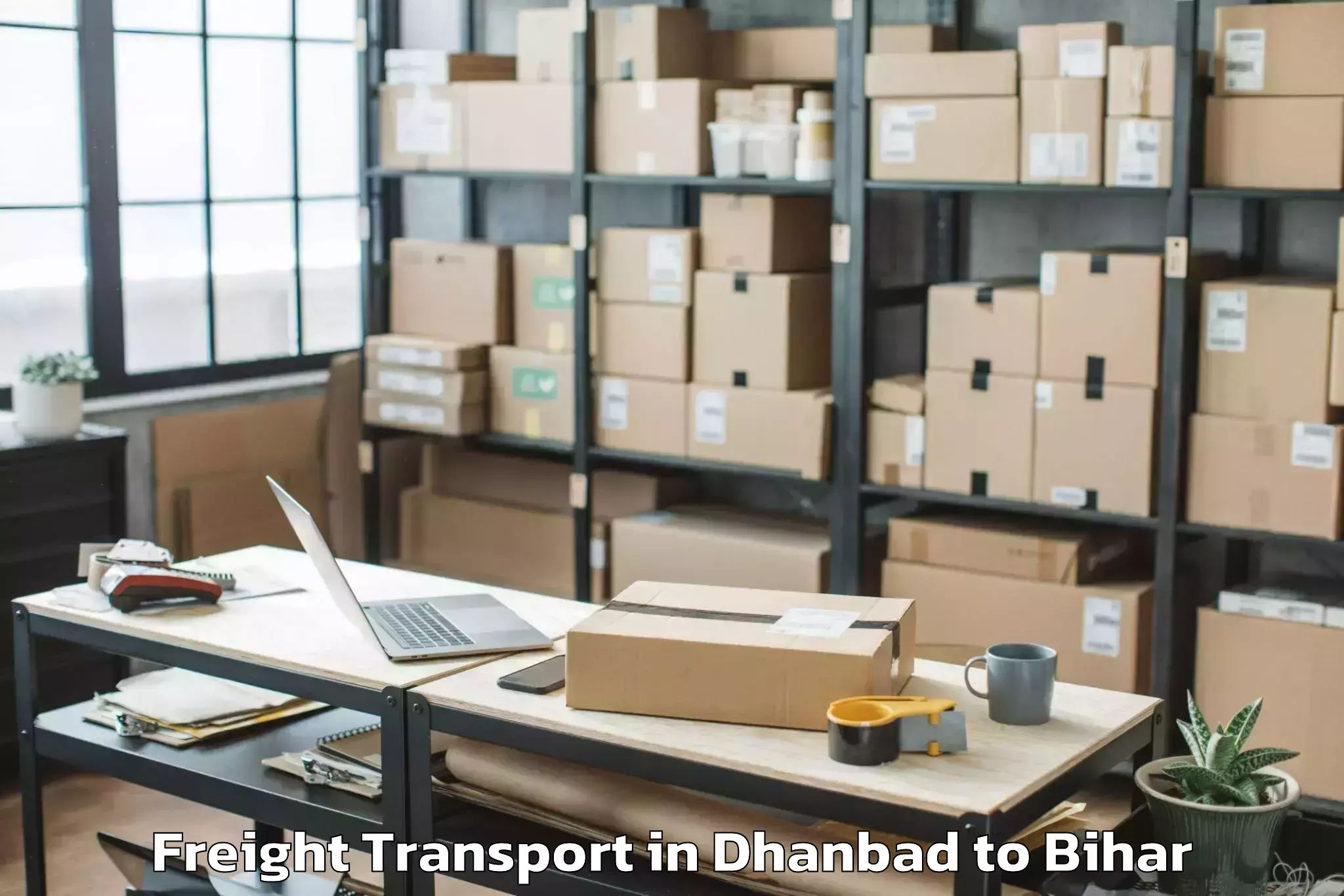 Reliable Dhanbad to Vasundhra Metro Mall Freight Transport